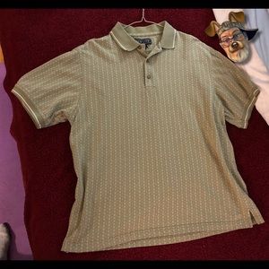 New Step Mens Patterned Poli Shirt Size L